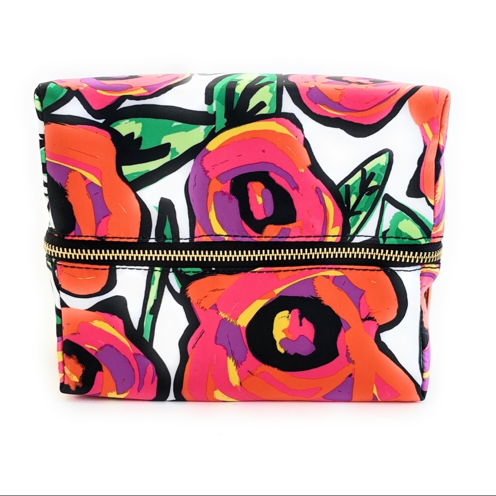 Sonia Kashuk Stand & Stow Cosmetic Bag Pink Roses